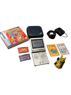 Japan Release Nintendo Game Boy Advance SP Handheld Console Platinum Bundle